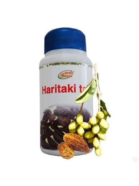 Харитаки: омоложение и детокс, 120 таб., производитель "Шри Ганга", Haritaki Tab, 120 tabs., Sri Ganga Pharmacy