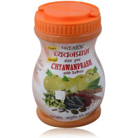 Чаванпраш с шафраном, 500 г, производитель "Патанджали", Chyawanprash with Saffron, 500 g, Patanjali