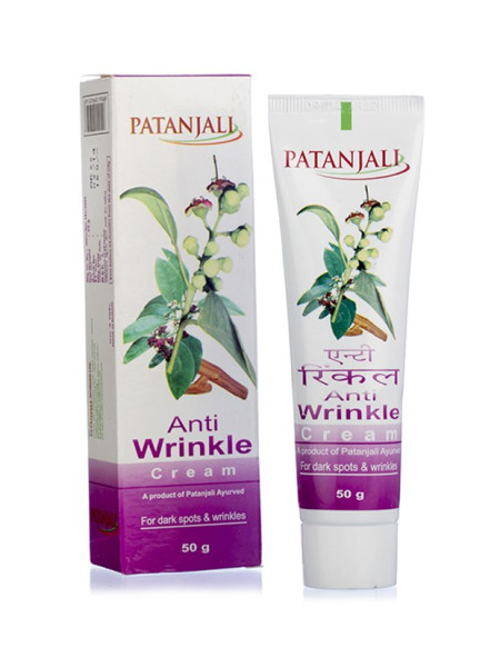 Крем против морщин, 50 г, производитель "Патанджали", Anti wrinkle cream, 50 g, Patanjali