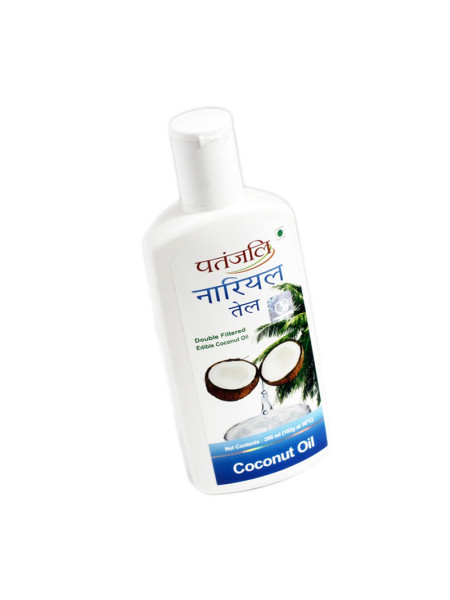 Кокосовое масло, 200 мл, производитель "Патанджали", Pure Coconut Oil, 200 ml, Patanja