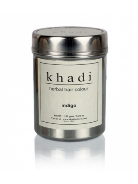 Краска для волос травяная "Индиго", 150 г, производитель "Кхади", Herbal Hair Colour, "Indigo", 150 g, Khadi