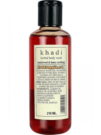 Гель для душа Khadi Сандал и Мед: 210 мл нежного ухода