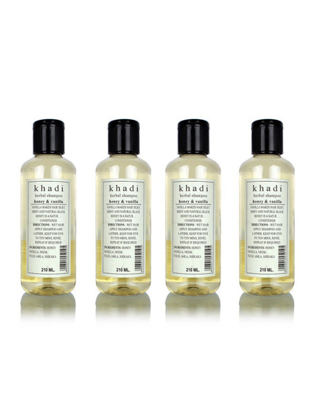 Аюрведический шампунь для волос "Ваниль и Мед", 210 мл, производитель "Кхади", Shampoo "Vanilla & Honey", 210 ml, Khadi