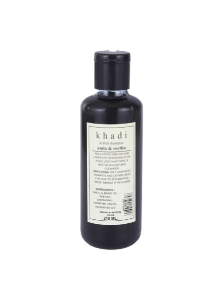 Аюрведический шампунь для волос "Амла и Ритха", 210 мл, производитель "Кхади", Cleanser "Amla & Reetha", 210 ml, Khadi
