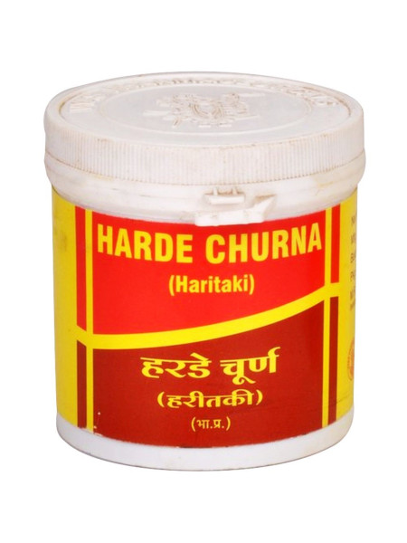 Харитаки Чурна: омоложение и детокс, 100 г, производитель "Вьяс", Harde Haritaki Churna, 100 g, Vyas