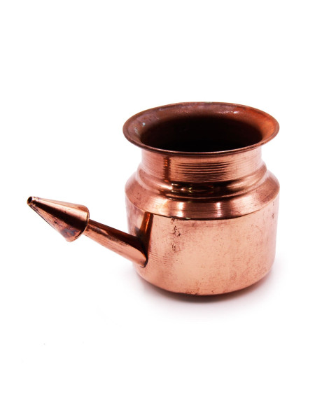 Нети пот, сосуд для йога из меди, высота 7 см. / COPPER NETI POT 