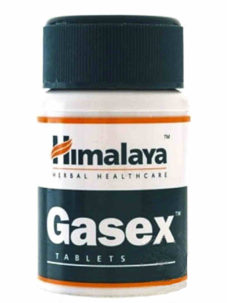 Газекс: для пищеварительной системы, 100 таб., производитель "Хималая", Gasex, 100 tabs., Himalaya