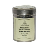 Маска для лица для сухой кожи "Сандал и Миндаль", 50 г, производитель "Кхади", Face Mask "Sandal & Almond", 50 g, Khadi Маска для лица для сухой кожи "Сандал и Миндаль", 50 г, производитель "Кхади", Face Mask "Sandal & Almond", 50 g, Khadi