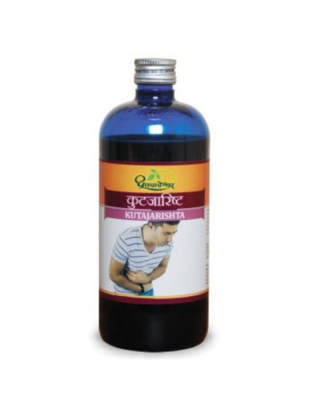 Аюрведический тоник "Кутаджаришта", 450 мл, производитель "Дхутапапешвар", Kutajarishta, 450 ml, Dhootapapeshwar