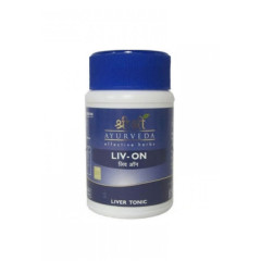 Ливон: здоровье печени, 60 таб., производитель "Шри Шри Аюрведа", Liv-on 500 mg, 60 tabs., Sri Sri Ayurveda