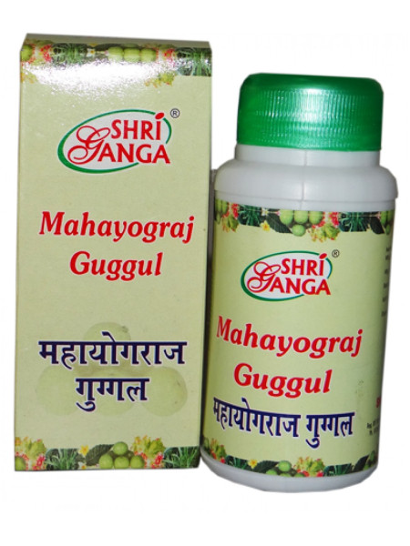 Махайогарадж Гуггул: очищение организма, 50 г, производитель "Шри Ганга", Mahayograj Guggul, 50 g, Sri Ganga Pharmacy