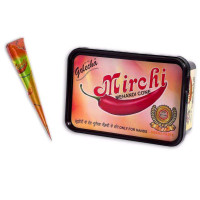 Хна для мехенди в конусах натуральная "Мирчи", контейнер (30 конусов), производитель "Голеча", Mirchi Mehandi, 30 con., Golecha Хна для мехенди в конусах натуральная "Мирчи", контейнер (30 конусов), производитель "Голеча", Mirchi Mehandi, 30 con., Golecha