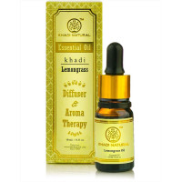 Эфирное масло для ароматерапии "Лемонграсс", 10 мл, производитель "Кхади", Essential Oil "Lemongrass", Diffuser & Aroma Therapy, 10 ml, Khadi