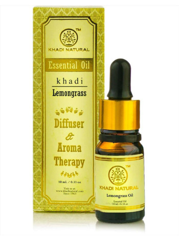 Эфирное масло Лемонграсс Khadi: 10 мл чистоты для ароматерапии