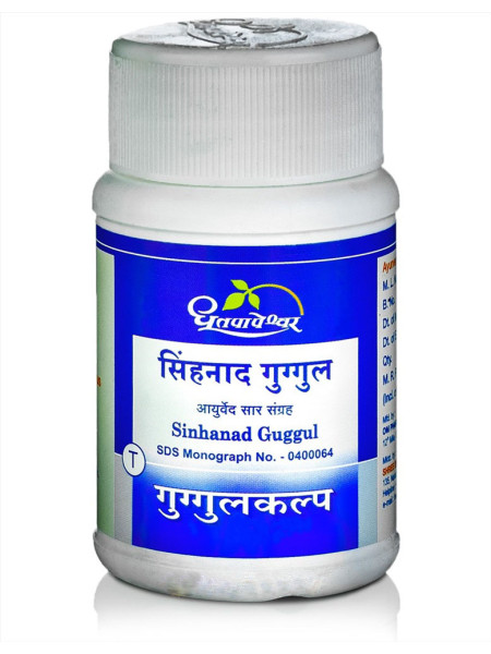 Синханад Гуггул: болезни опорно-двигательной системы, 60 таб., производитель "Дхутапапешвар", Sinhanad Guggul, 60 tabs., Dhootapapeshwar