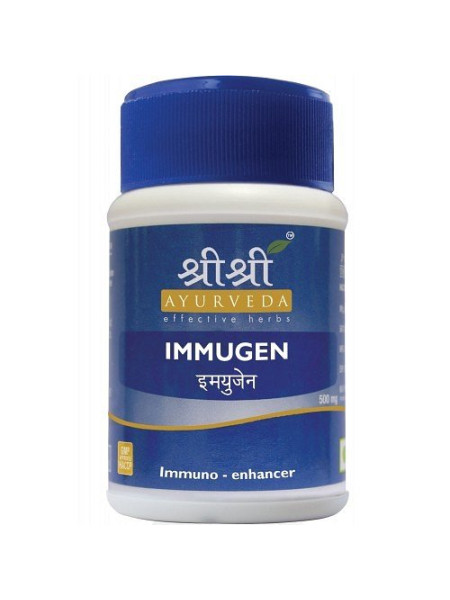 Иммуджен, 60 таб, производитель "Шри Шри Аюрведа", Immugen 500 mg, 60 tabs, Sri Sri Ayurveda