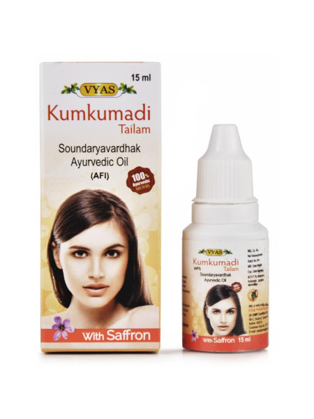 Кумкумади Таилам, 12 мл, производитель "Вьяс", Kumkumadi Tailam, 12 ml, Vyas