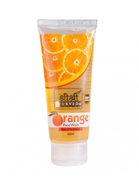 Средство для умывания "Апельсин", 60 мл, производитель "Шри Шри Аюрведа", Orange Face Wash, 60 ml, Sri Sri Ayurveda