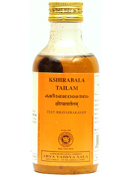 Кширабала Тайлам, 200 мл, производитель "Коттаккал Аюрведа", Kshirabala Tailam, 200 ml, Kottakkal Ayurveda