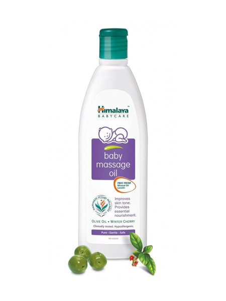 Детское массажное масло "Олива - Зимняя Вишня", 100 мл, производитель "Хималая", Baby Massage Oil, 100 ml, Himalaya