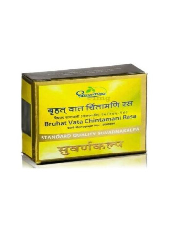 Брихат Вата Чинтамани Раса: Аюрведическое лечение нервной системы с золотом (10 таб.)