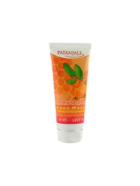 Гель для умывания " Мед и Апельсин", 60 г, производитель " Патанджали", Honey & Orange Face Wash, 60 g, Patanjali