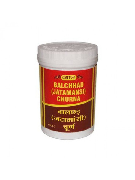 Джатаманси Чурна: лечение нервной системы, 50 г, производитель "Вьяс", Balchhad (Jatamansi) Churna, 50 g, Vyas