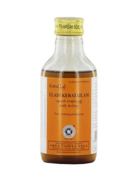 Элади Кера Тайлам: от болезней кожи и полости рта, 200 мл, производитель "Коттаккал Аюрведа", Eladi Kera Tailam, 200 ml, Kottakkal Ayurveda