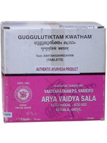 Гуггулутиктам Кватхам: лечение кожи, суставов и костей (100 таб., Коттаккал Аюрведа)