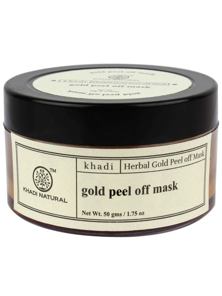 Очищающая маска с золотом, 50 г, производитель "Кхади", Gold peel off mask, 50 g, Khadi