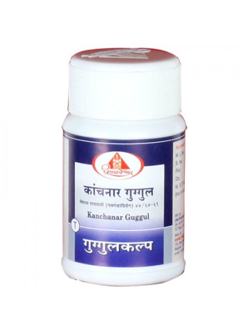 Канчнар Гуггул от Dhootapapeshwar: очищение лимфы, 60 таблеток