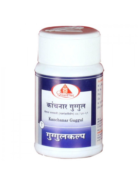 Канчнар Гуггул: очищение лимфатической системы, 60 таб., производитель "Дхутапапешвар", Kanchnar Guggul, 60 tabs., Dhootapapeshwar