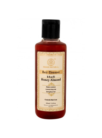 Шампунь Khadi Мед и Миндальное масло: Аюрведический уход для волос, 210 мл