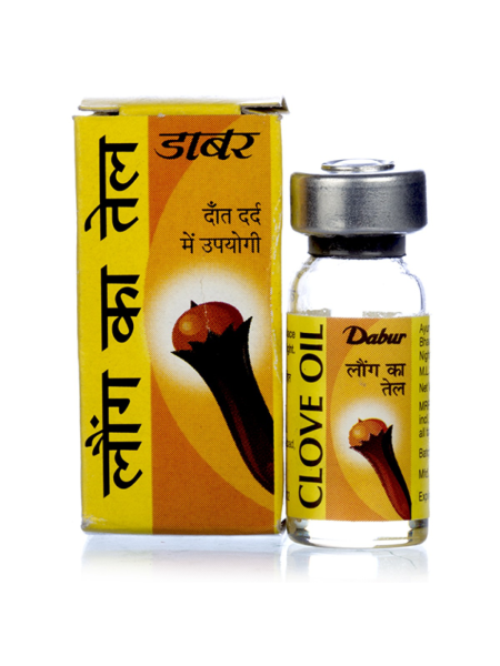 Натуральное масло гвоздики, 2 мл, производитель "Дабур", Clove Oil, 2 ml, Dabur