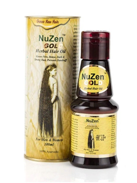 Масло для волос "Голд Хербл", 100 мл, производитель "НуЗен", Gold Herbal Hair oil, 100 ml, NuZen