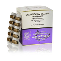 Дханвантарам Кватхам: лечение мочеполовых и гинекологических болезней, 100 таб., производитель "Коттаккал Аюрведа", Dhanwantaram Kwatham, 100 tabs, Kottakkal Ayurveda