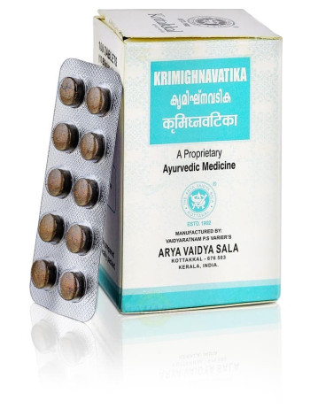Кримигнаватика Коттаккал Аюрведа: 100 таблеток для борьбы с паразитами