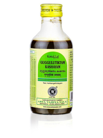 Гуггулутиктам Кашаям 200 мл: мощное противовоспалительное средство от Коттаккал Аюрведа