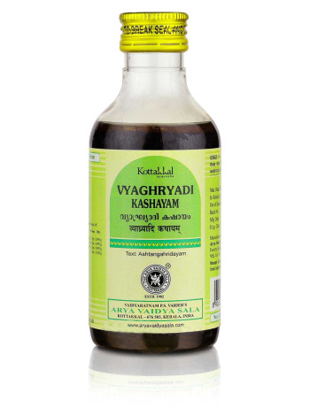 Вьягрьяди Кашаям 200 мл: эффективное лечение респираторных заболеваний от Коттаккал Аюрведа