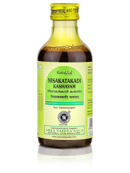 Нишакатакади Кашаям: средство от диабета, 200 мл, производитель "Коттаккал Аюрведа", Nisakatakadi Kashayam, 200 ml, Kottakkal Ayurveda