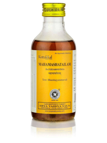 Махамаша Тайлам, 200 мл, производитель "Коттаккал Аюрведа", Mahamasha Tailam, 200 ml, Kottakkal Ayurveda