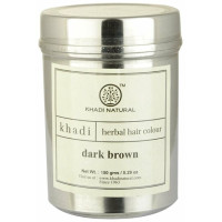 Краска для волос травяная "Темно-коричневый", 150 г, производитель "Кхади", Herbal Hair Colour, "Dark brown", 150 g, Khadi