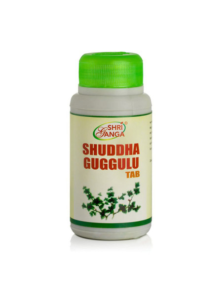 Шуддха Гуггул: для обмена веществ, 120 таб., производитель "Шри Ганга", Shuddha Guggulu Tab, 120 tabs., Sri Ganga Pharmacy