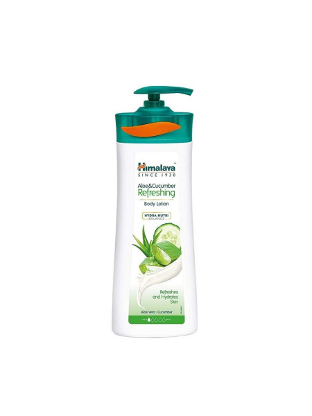 Освежающий лосьон для тела Огурец и Алое Хималая, 400мл,  Aloe & Cucumber Refreshing Body Lotion, Himalaya, 400ml