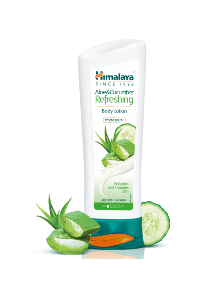 Освежающий лосьон для тела Огурец и Алое Хималая, 200мл,  Aloe & Cucumber Refreshing Body Lotion, Himalaya, 200ml