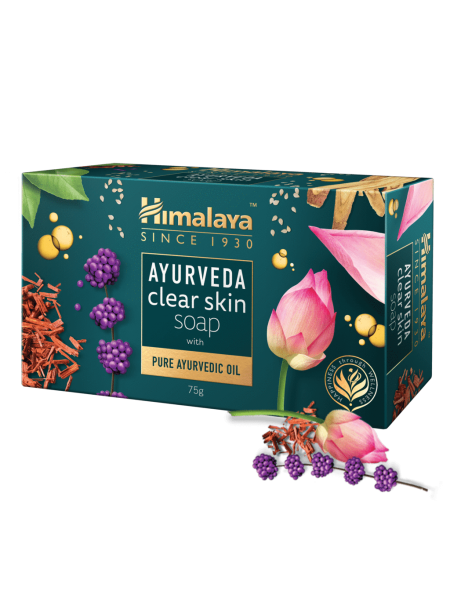 Аюрведическое мыло для чистой кожи Хималая, 75г, Ayurveda clear skin soap Himalaya, 75g