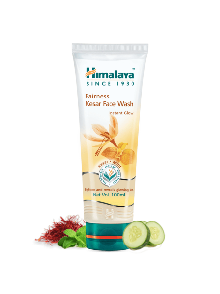 Осветляющее средство для умывания лица с шафраном Хималая, 100г, Fairness Kesar Face Wash Himalaya, 100g