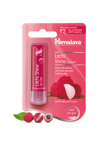 Бальзам-блеск для губ с личи, 4.5г, производитель "Хималая", Litchi Shine Lip Care, 4.5g, Himalaya