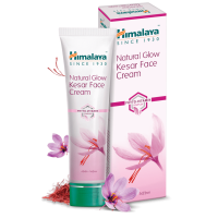 Крем для лица натуральное сияние с шафраном Хималая, 50г, Natural Glow Kesar Face Cream Himalaya, 50g