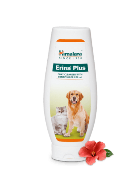 Очиститель шерсти Эрина Плюс с кондиционеров, Хималая, 200мл, Erina Plus Coat Cleanser with Conditioner Himalaya, 200ml